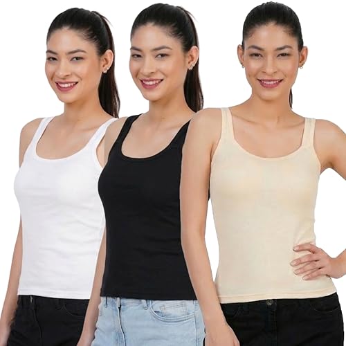Image of Camisole Tank Top for Women | Ultra-Soft Pure Cotton Innerwear
