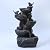 Outdoor Waterfall Fountain with Cascading Rock and LED Lights - Indoor Tabletop Water Fountains Resin Tiered Stones for Office Patio Home Decor 5-Tiers