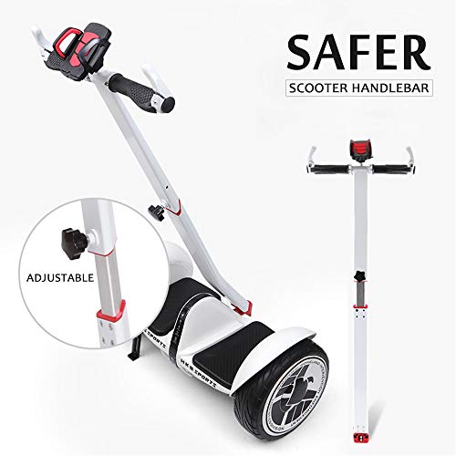 Adjustable Handlebar for MiniPRO with Phone Mount, Scooter Handle Phone Bracket for miniLITE, Self Balance Hoverboard Handle Bar Release Knee Pressure Hand Control (Handlebar Only)