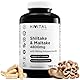 Shiitake und Maitake 4800 mg. 180 vegane Kapseln für eine 3-monatige Behandlung. 30% Polysaccharide. Mischung aus natürlichen Extrakten von Shitake und Maitake. Hergestellt von HIVITAL