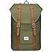 Price comparison product image KAUKKO Rucksack Damen Herren Vintage Laptop Reiserucksack für 14" Notebook Lässiger Daypacks Schultaschen Casual Daypack, 43 cm, 18.3 liters, Green