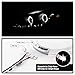 ACANII - For 2008-2012 Honda Accord 4Dr Sedan LED DRL Halo Black Housing Projector Headlights Headlamps Pair Left+Right