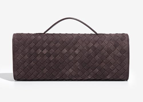 Image of Upbull Trendy Woven Evening Clutch Purses Women Underarm Shoulder Handbag Cute Satchels Crossbody Purse PU Leather Wallet