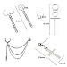 PPX 6 piezas Kpop Bangtan Boy Album Jimin Chain Drop Earrings Joyería...