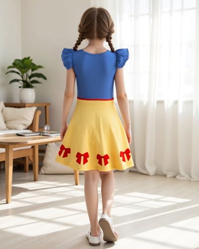 Girls Kawaii Dress Princess Short Sleeves Skirt 3-7 Years Princess Dress for Girls to Wear3