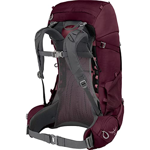 Osprey Renn 50, mochila de mujer para excursiones con ventilación - Aurora Purple (O/S)