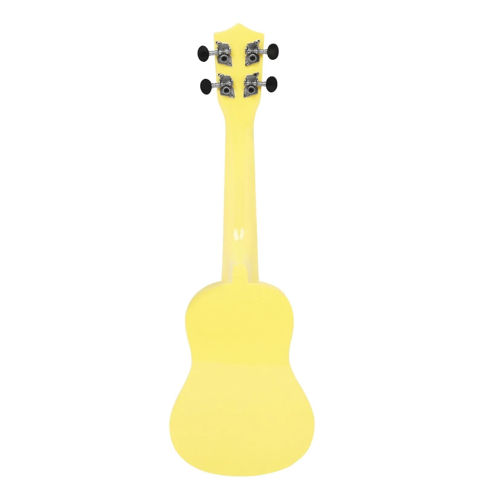 21 calowy 4 strunowy Ukulele Dla Początkujących Hawajski Mini Instrument Gitarowy Początkujący Ukulele(Yellow)