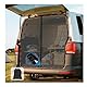 ZATOOTO Moskitonetz reißverschluss für VW T5 T6 Heckklappen, Fliegengitter Insektenschutz Sonnenschutz, HintertürTrennvorhang Moskitonetz mit Magnetismus, Kofferraum Schattennetz Camping Reise（Rear）