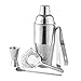 Cocktail Shaker Kit Hillylolly 5 Pezzi Cocktail Set Bar, Cocktail Set Professionale, Bartender Kit, Shaker Cocktail Set, Kit Da Barman in Acciaio Inox da 750 ml per Casa, Bar e Festa