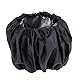 Rollstuhl-Schutzhülle, Radabdeckung, schwarz, kompakt, wiederverwendbar, Polyester für (großes Rad)