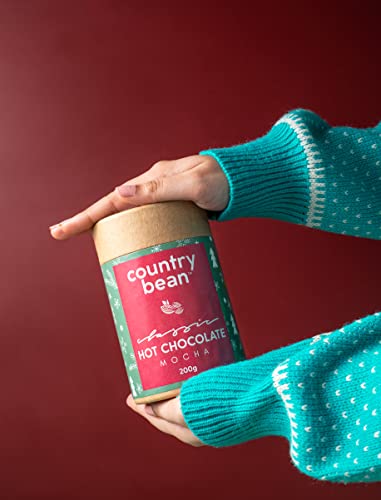 Image of Country Bean Peppermint and Mocha Hot Chocolate, 400G, Enjoy hot or cold, Perfect Surprise Gifts for your loved one's | Gift Hamper | Combo Pack