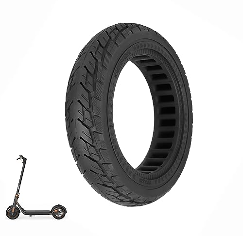 ZAITUO 10 x 2.125 Honeycomb Tire, Air pocket Non-Pneumatic Solid Tyre for Segway Ninebot F Series (F20 F25 F30 F35 F40 F65) D28U Electric Kick Scooter Wheel Parts (1)