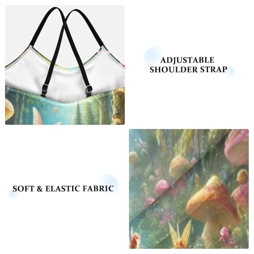 Fairy Mushroom Fantasy Bathing Suits for Girls Swimsuit One Piece Swimsuits Summer Beach Swimwear3