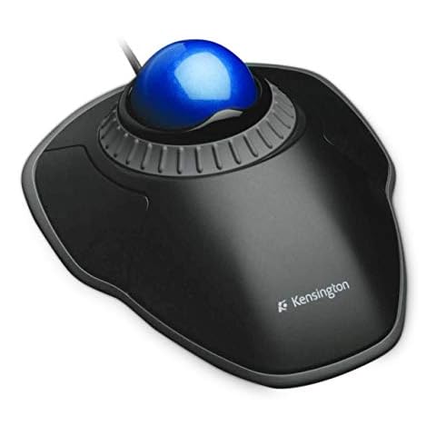 Kensington K72337EU Orbit - Ratón con Cable Compacto y Ergonómico con Trackball Cover