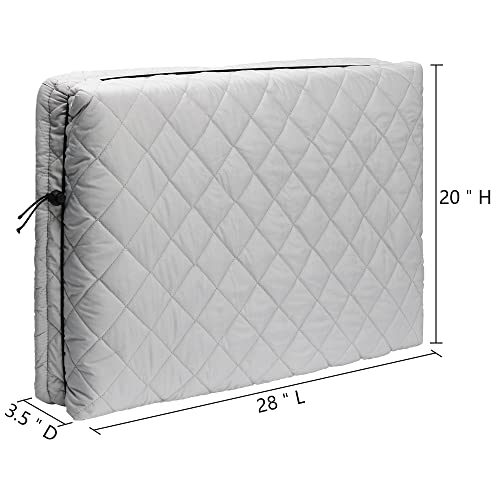 Image of BEWAVE Indoor Air Conditioner Cover Window AC Unit Cover with Drawstring Double Insulation for Inside(28 inchx20 inchx3.5 inch)