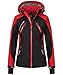 Produktbild Rock Creek Damen Softshell Jacke Windbreaker Regenjacke Übergangsjacke Softshelljacke Damenjacke Regenmantel Outdoorjacke Kapuze D-441 Schwarz 3XL