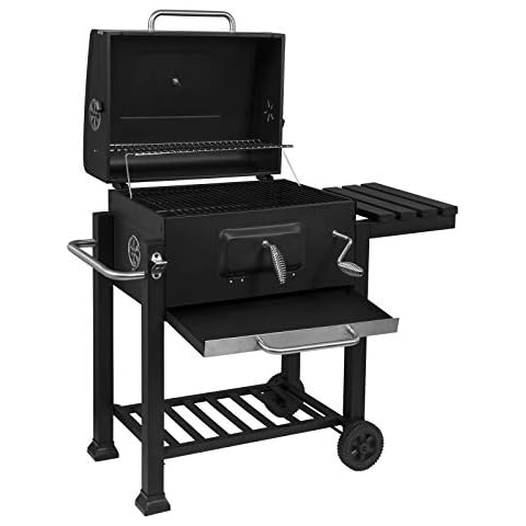 WOLTU Charcoal Barbecue Grill with Wheels Cover