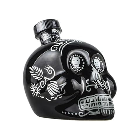 KAH Anejo Tequila 70cl with Sugar Skull Design Cover