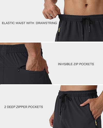 Rapoo Mens Lightweight Hiking Pants Quick Dry Stretch Joggers for Running Workout Casual - Image 6