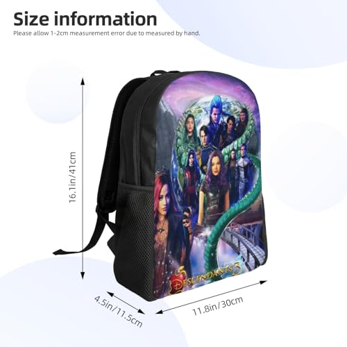 Desc-endants 3 Backpack, 17 Inch Large Capacity Sports Backpack, Cute and Lightweight4