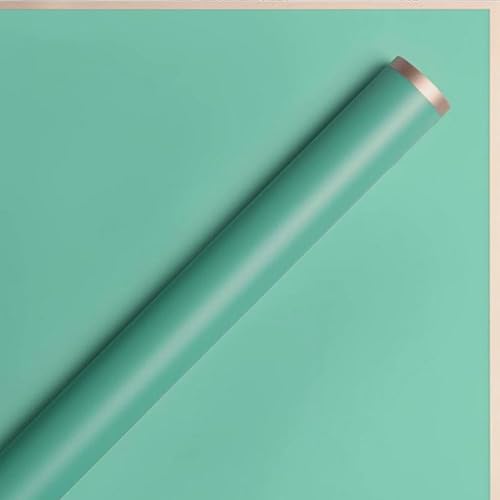 Miniatura 4 de 20 hojas de papel de regalo de flores de color puro, con borde dorado, impermeable, para el día de San Valentín, 23 x 23 pulgadas, utilizado para