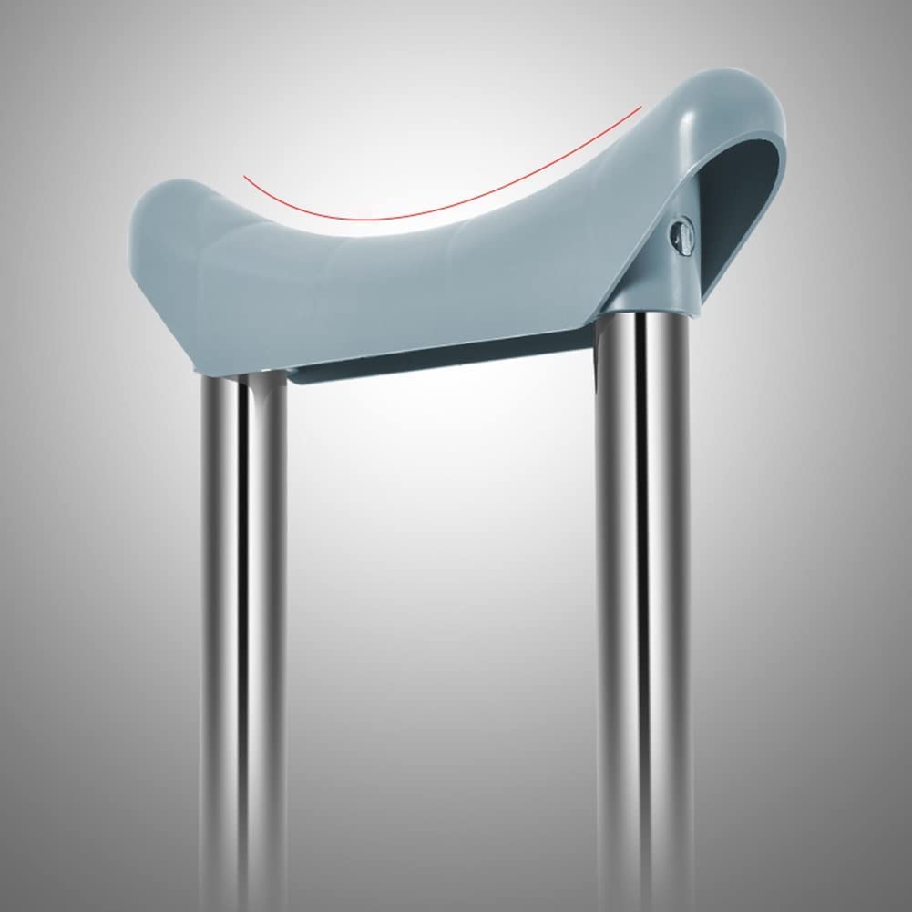 Stampelle da Passeggio Stampelle Ascellari Mediche per Tutti i Terreni per Camminare 2 Unità Stampelle Ascellari per Adulti Regolabili in Acciaio Inossidabile con Assorbimento degli Urti a Molla per