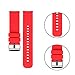Wristbands Compatible with Michael Kors Women's Access Sofie/Sofie HR/Runway Smart Watch, Width 18mm Watch Band Quick Release Silicone Straps for MK Access Gen 4 3 Sofie/Gen 4 Runway