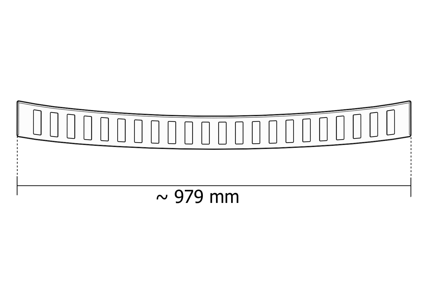 tuning-art L3130 Edelstahl Ladekantenschutz passend für Volkswagen Tayron 2024- Pulverbeschichtet