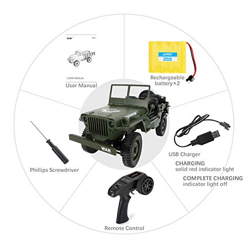 Rc Trucks, Military Truck Drive Off-Road Rc Cars, 1:10 Scale High Speed 4WD 2.4Ghz Remote Control Trucks for Adults and Kids - Thumbnail 3
