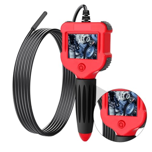 Alipis Industrial USB Inspection Camera 5m Bore Scope for Auto Pipeline Ac Inspection High-Definition Display Screen