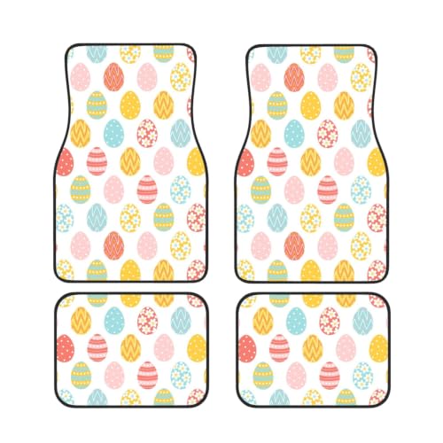 Alfombrillas para coche de neopreno protectoras con motivos de huevos de Pascua