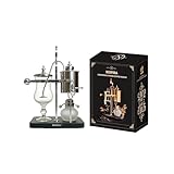 NISPIRA Belgian Belgium Luxury Royal Family Balance Syphon Siphon Coffee Maker Silver Color