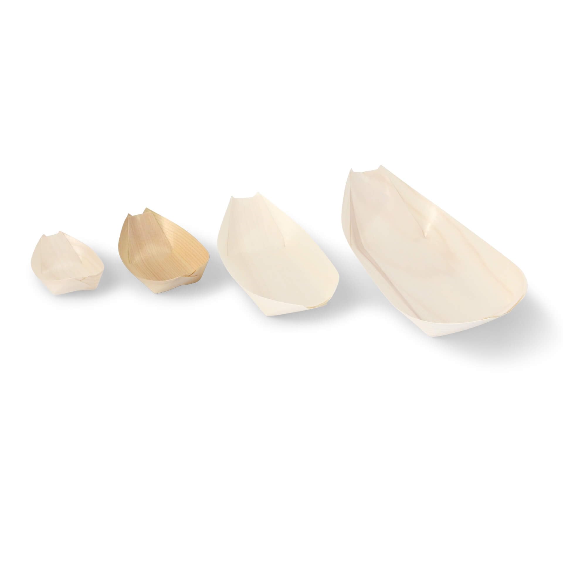 BIOZOYG Cuencos hondo madera de pino I platos desechables orgánicos sostenibles y compostables I Snack bowl bocadillos currywurst papas fritas Sushi I cuenco alimentos fríos y calientes 500 piezas