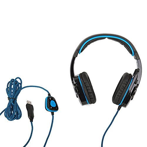 Casque gamer PC USB Sades SA-901 son 7.1 pour vos sessions de jeu nocturnes intenses - 6