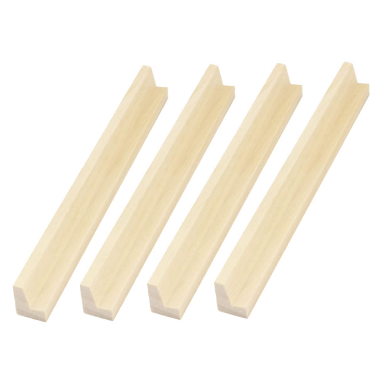 IWOWHERO 4pcs Minotaur Base Domino Tiles Racks Mahjong Tile Holder Toy Playing Card Holders Mahjong Racks Game Rack Tiles Holders Domino Holders Trays Bastidores Domino Holders Racks Wooden