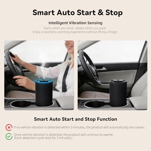 Waterless Essential Oil Diffuser for Home & Car,Fabric Covered - image 8