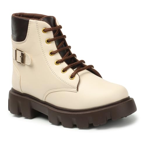 Image of PrasKing Women's Trendy Casual Boot High Ankle Heel for Girls Boot