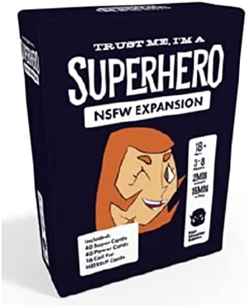 Half-Monster Games NSFW Superheroes Expansion Pack: Trust Me I'm a Superhero -Card -Game. Age 18+, 3-8 Players image 5