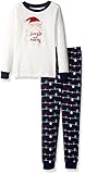 Gymboree Big Girls' Black Skeleton Graphic Tight-Fit Pajamas