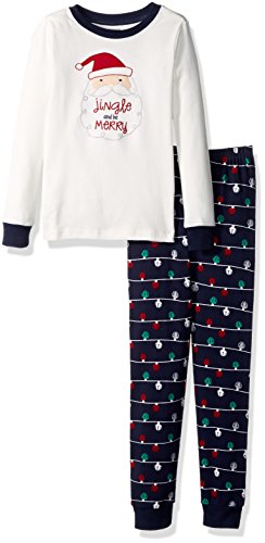 Gymboree Girls' Big Black Skeleton Graphic Tight-fit Pajamas