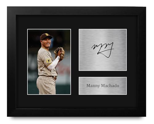 HWC Trading Manny Machado Framed Signed Print
