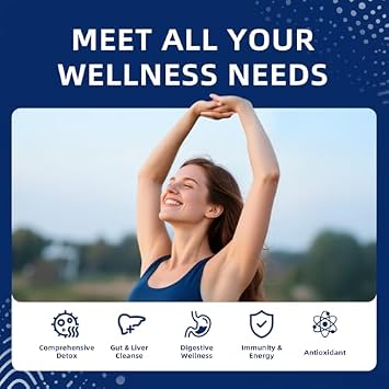 Complete Wellness Reset Bundle: 2300mg Detox Binder & Liposomal L-Lysine Drops - Internal Cleanse, Immune & Skin Support for Total-Body Renewal