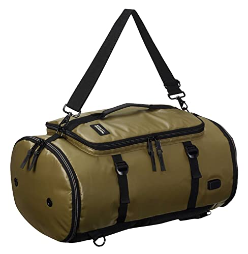 Harley-Davidson Water-Resistant Travel Hybrid Duffel Bag/Backpack - Khaki3
