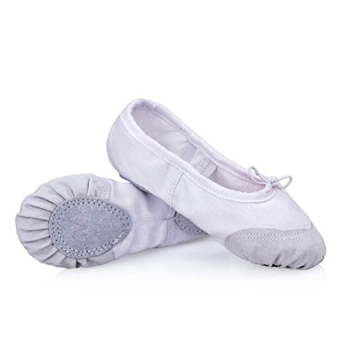 ARAUS Zapatos de Ballet de Las Muchachas Mitad Spike Canvas Kid Dance Shoes Yoga Gym Sizes 22-41