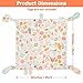 Dr.Rapeti Tag Security Blanket for Baby Infant Toddler Kid 10x10inches Washable Sensory Toy Lovey Appease Blanket (Flower)