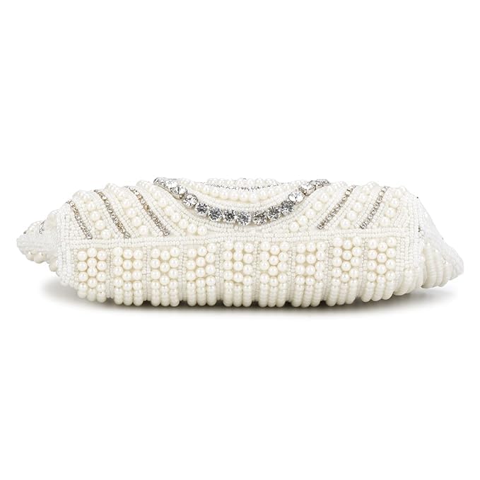 Image of LONGING TO BUY Hand Crafted Designer Box Clutch - Zari Embroidery For Women