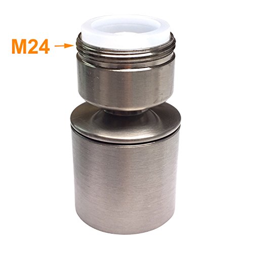 Waternymph Golpecito del grifo del aireador 24 mm macho - Ahorra Agua Aireador Aireador de repuesto de latón para grifo de rosca macho de 24 mm con junta, M24
