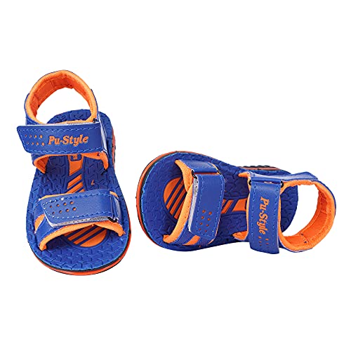 Image of BUNNIES PS-6 Blue & Orange Colour Sandal for Boys & Girls| for (1 to 5 Year)