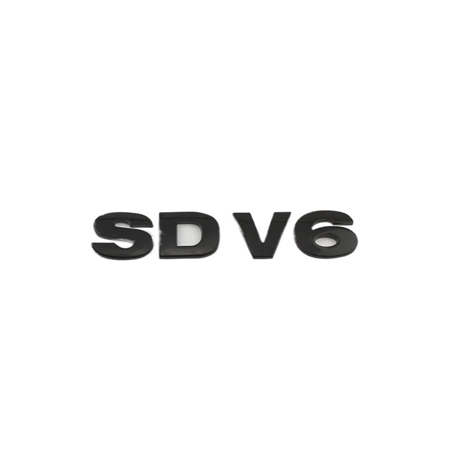Nibott Sdv6 Gloss Black Car Sdv6 Sdv8 Trunk Logo Badge Emblem Decals Sticker Fit For Land Rover Range Rover Sport Discovery 4 Defender Accessories (Color : )