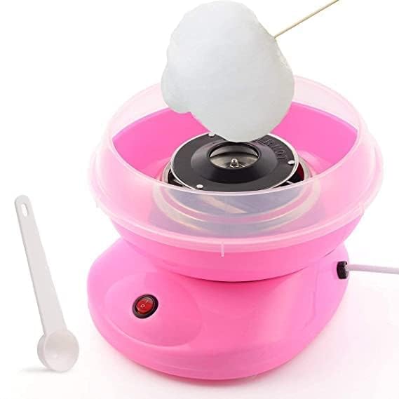 Electric Cotton Candy Maker Machine, Homemade Sugar Floss with Detachable Splash Guard, Sugar Spoon, and 10 Bamboo Sticks for Kids, Carnival Parties, and Kitchen Bakery Snacks-image-47